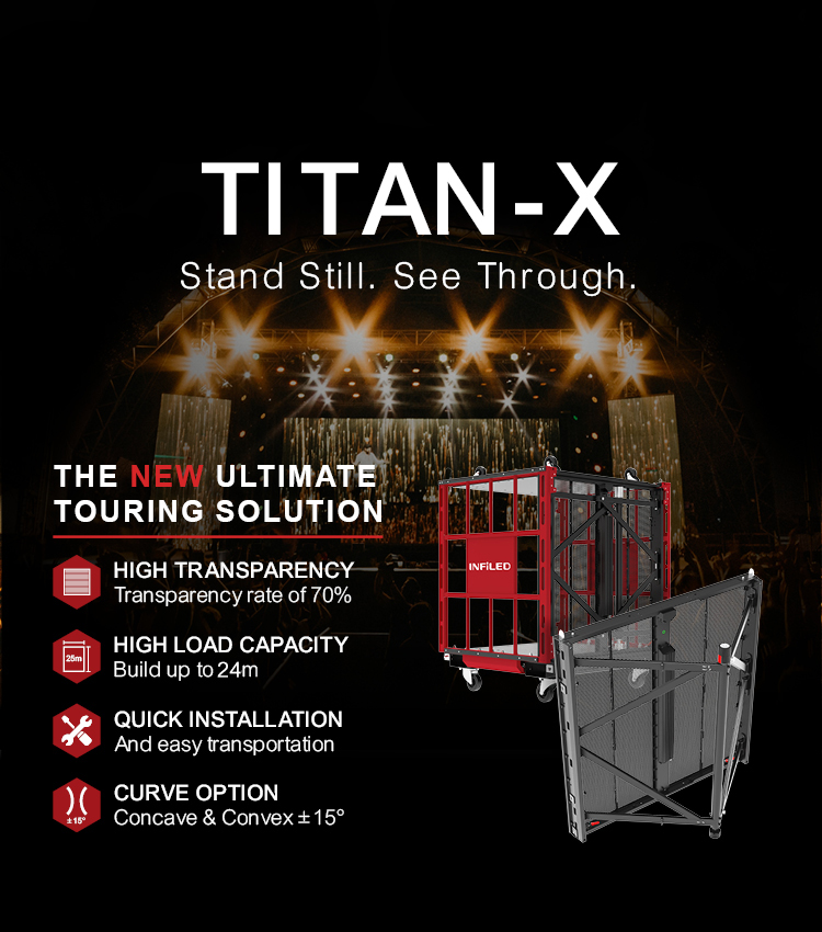 INFiLED LED transparent screen TITAN-X series of new products launched